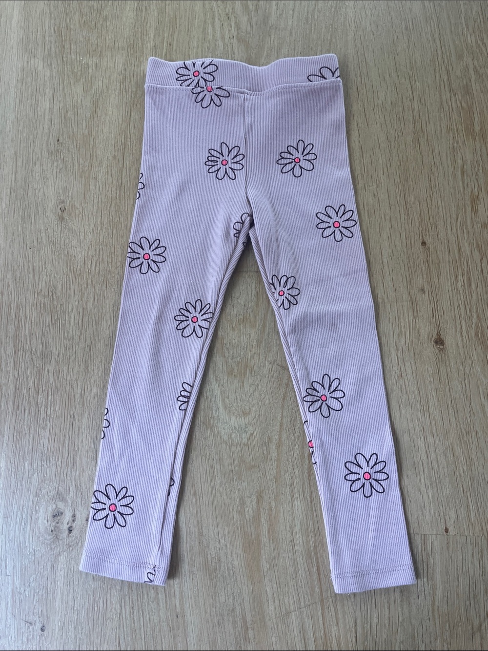 NWOT Zara Kids Pink Floral Daisy Leggings